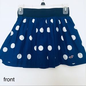 Hollister polka dot skirt (blue/white)